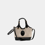 Small Shopper Bag - Versace - Leather - Multicolor
