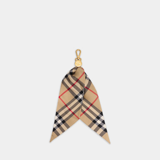 Scarf Charm - Burberry - Silk - Beige