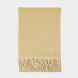 Mu Sld Ekd Stamp Scarf - Burberry - Cashmere - Beige