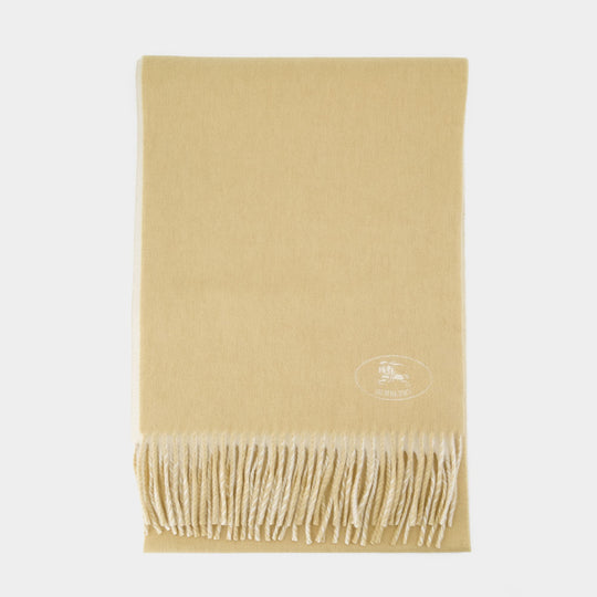 Mu Sld Ekd Stamp Scarf - Burberry - Cashmere - Beige
