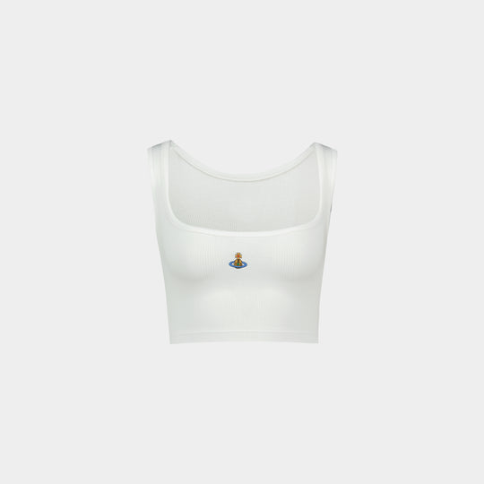 Cropped Rib Top – Vivienne Westwood – Viscose – White