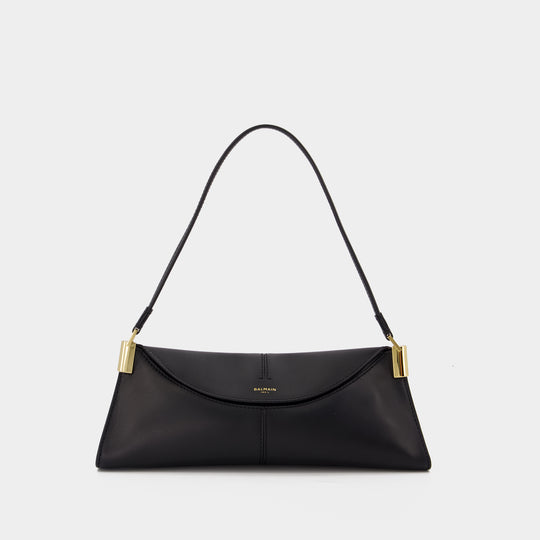 64 83 Small Shoulder Bag - Balmain - Leather - Black