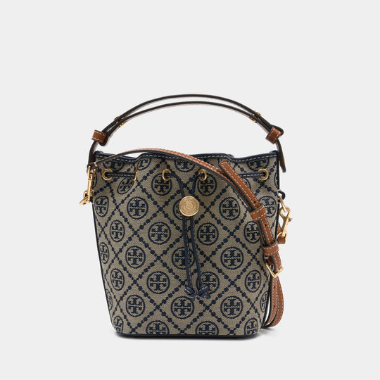 T-Monogram Mini Purse - Tory Burch - Leather - Blue