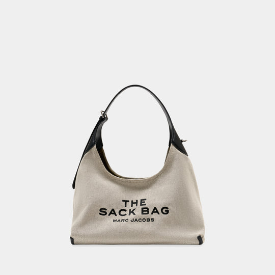 The Belted Sack Shoulder Bag - Marc Jacobs - Cotton - Grey
