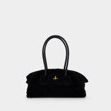 Shirley Small Shoulder Bag - Vivienne Westwood - Shearling - Black