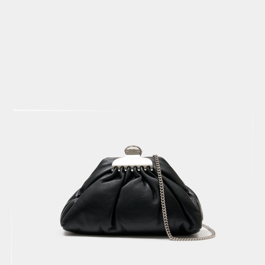 The Small Claw Clip Clutch - Marc Jacobs - Leather - Black