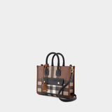 Mini Freya Gc9 Shopper Bag - Burberry - Cotton - Brown