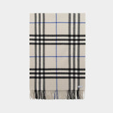 Burberry Giant Check 原色羊绒围巾