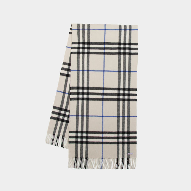 Burberry Giant Check 原色羊绒围巾