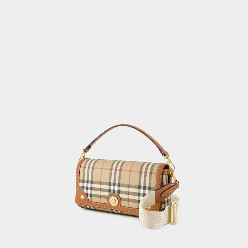 Small Note Purse - Burberry - Synthetic Leather - Brown