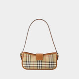 Burberry  Sling 棕色合成皮革手提包