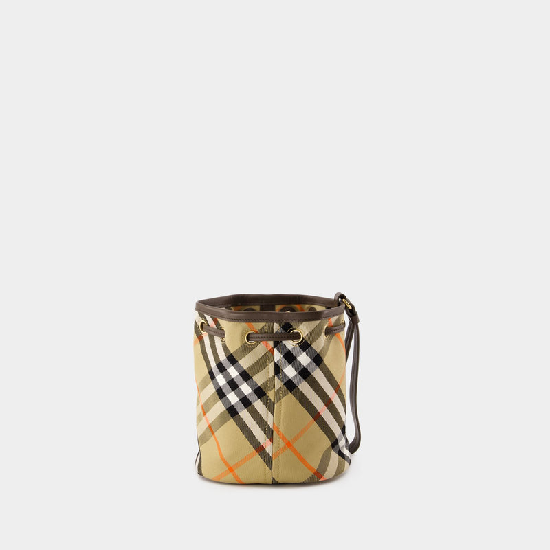 Burberry Drawstring Pouch B米色棉质单肩包