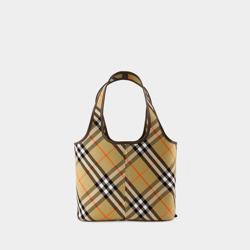 Burberry Check 米色棉质购物袋