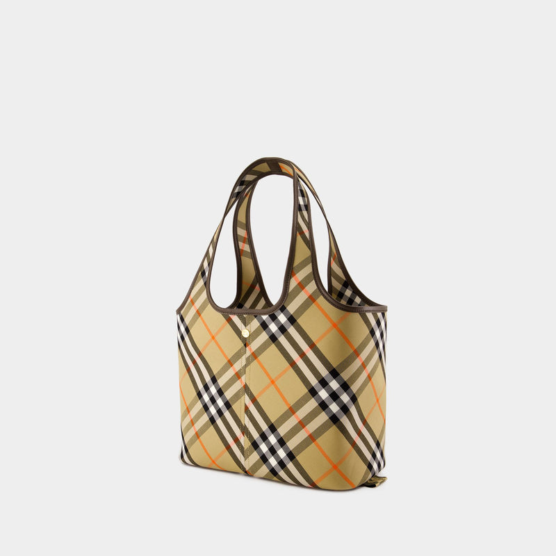 Burberry Check 米色棉质购物袋