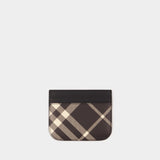 Burberry Sandon B 黑色合成皮革卡包