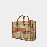 Medium Freya Shopper Bag - Burberry - Synthetic Leather - Brown