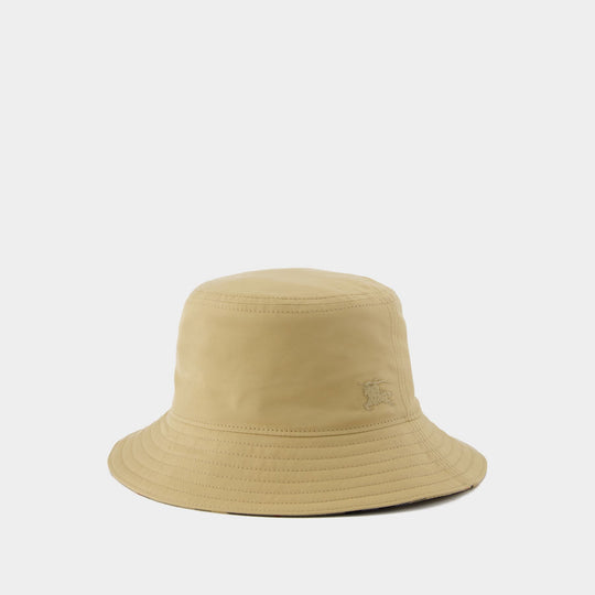 Gabardine Bucket Hat - Burberry - Cotton - Beige