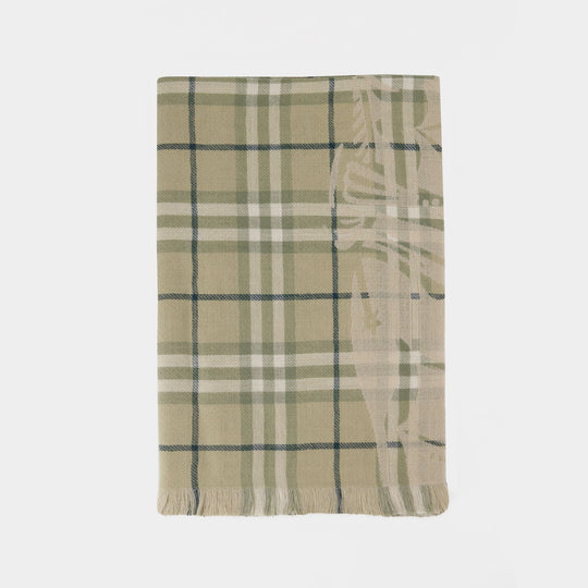 Ekd Check Scarf - Burberry - Wool - Green