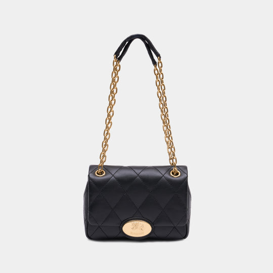Ll Small Strand Shoulder Bag - Burberry - Leather - Black