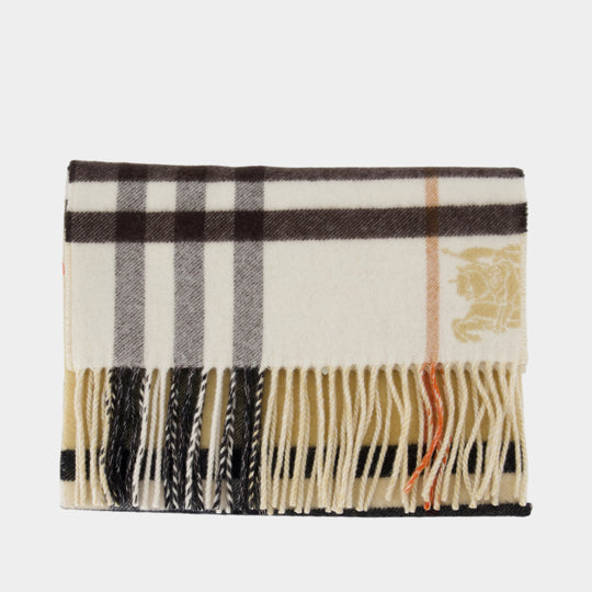 Mu Double Scarf - Burberry - Cashmere - Beige