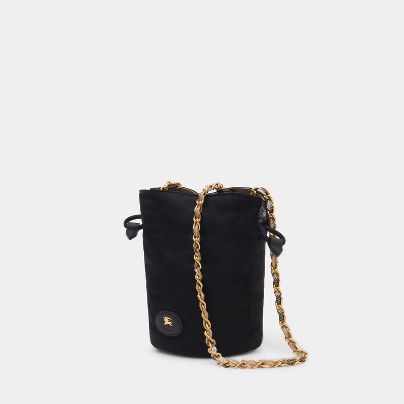 Mini Chain Crossbody - Burberry - Nylon - Black