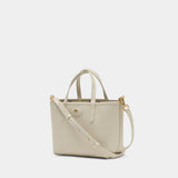 Ll Mini Reversible Shopper Bag - Burberry - Leather - White