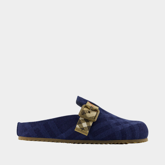 Lf Urchin Mules - Burberry - Cotton - Blue
