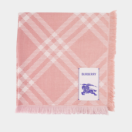 Mu Gradient Scarf - Burberry - Wool - Pink