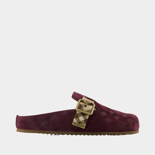 Lf Urchin L Mules - Burberry - Leather - Burgundy