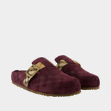Lf Urchin L Mules - Burberry - Leather - Burgundy