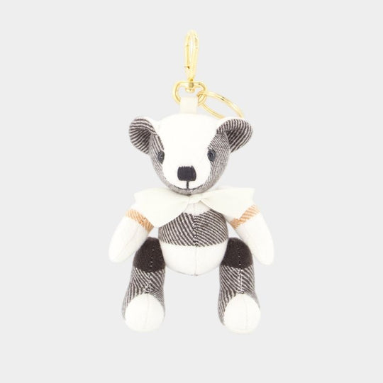 Ls Thomas Check Charm - Burberry - Cashmere - White