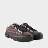 Mf Trn Jack M Chk Sneakers - Burberry - Nylon - Brown