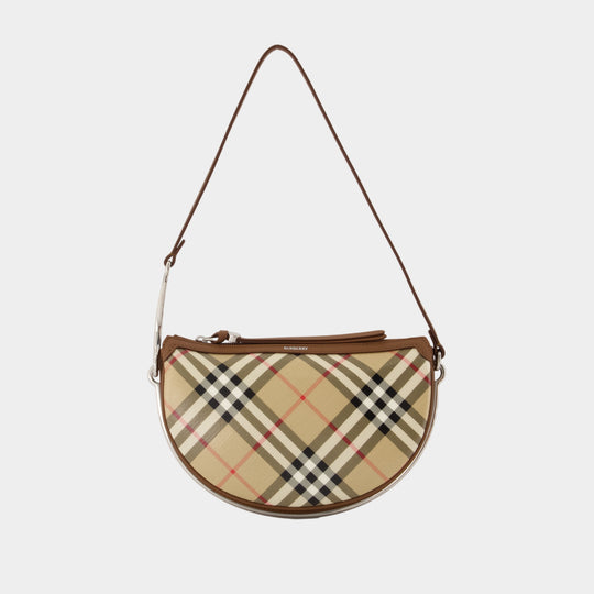 Ll Small Bridle Saddle Ysa Shoulder Bag - Burberry - Cotton - Beige