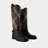 Lf Cavalier Boots - Burberry - Synthetic - Brown