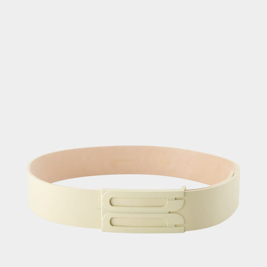 Tonal Jumbo Belt - Victoria Beckham - Leather - White