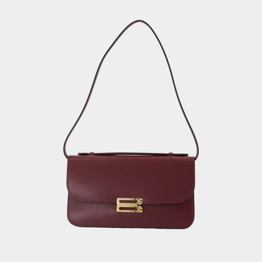 Midi Dorian Pochette Pouch - Victoria Beckham - Leather - Burgundy