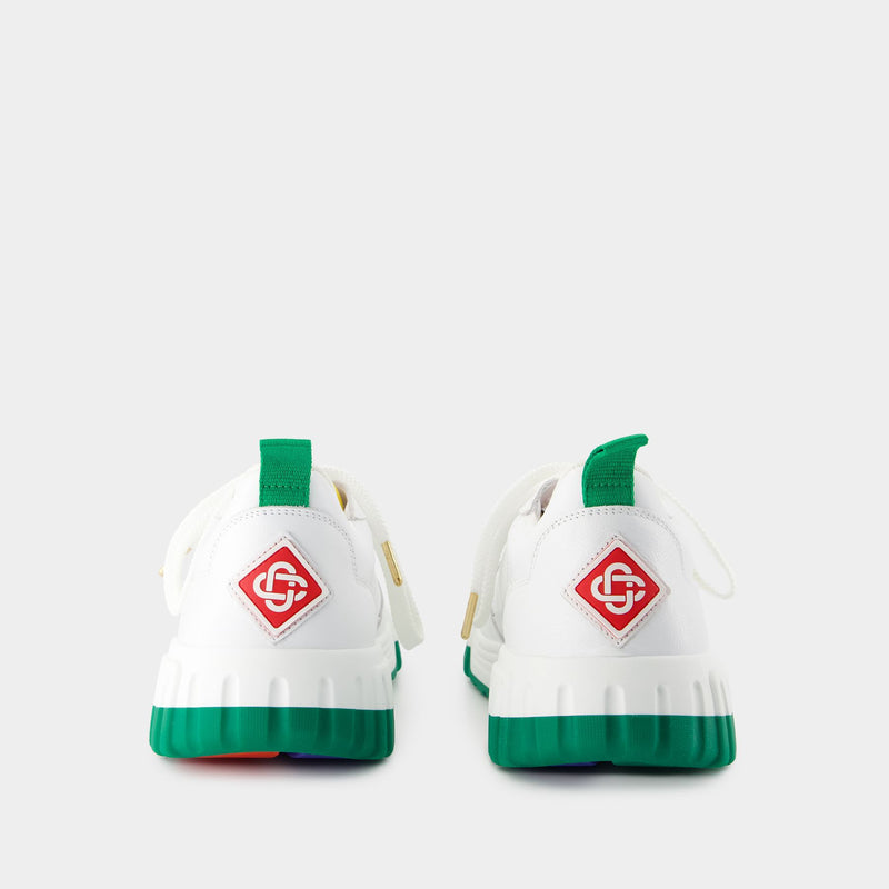 Court Sneakers - Casablanca - Leather - White/Green