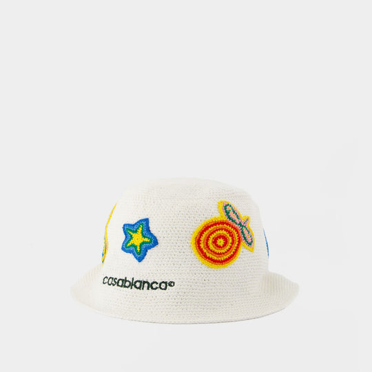 Crochet Bucket Hat - Casablanca - Cotton - White