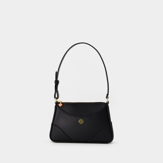 Jeanne B Shoulder Bag - Casablanca - Leather - Black