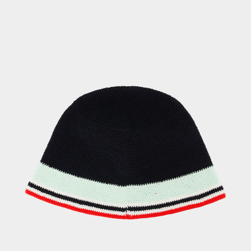 Crochet Bucket Hat - Casablanca - Cotton - Black