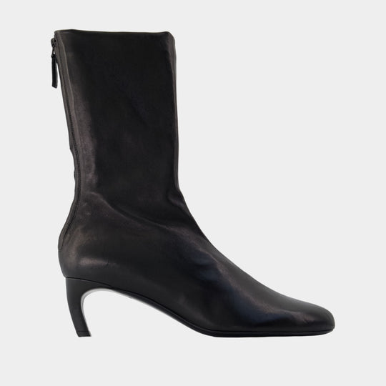 Harlow Mid 55 Boots - Victoria Beckham - Leather - Black