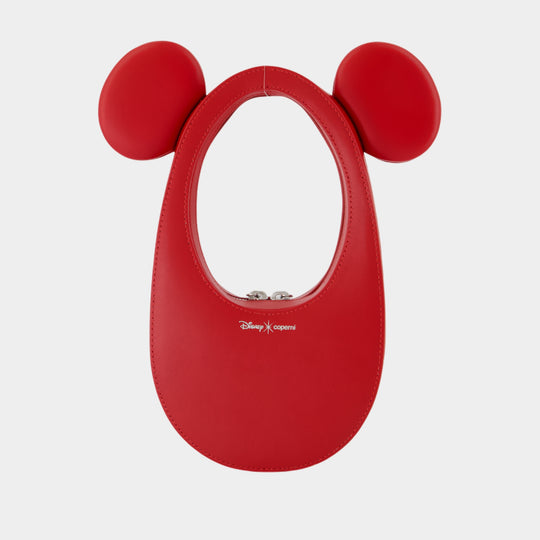 Mickey Swipe Handbag - Coperni x Disney - Leather - Red