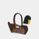 Duck Purse - Charles Jeffrey Loverboy - Cotton - Green