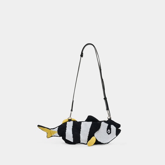 Fish Shopper Bag - Charles Jeffrey Loverboy - Cotton - Black