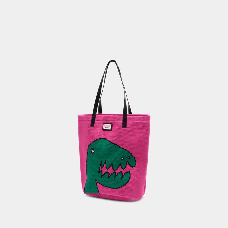 Knitted Shopper Bag - Charles Jeffrey Loverboy - Cotton - Pink