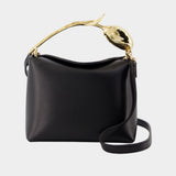 Mini Bloom Bag - ERDEM - Leather - Black