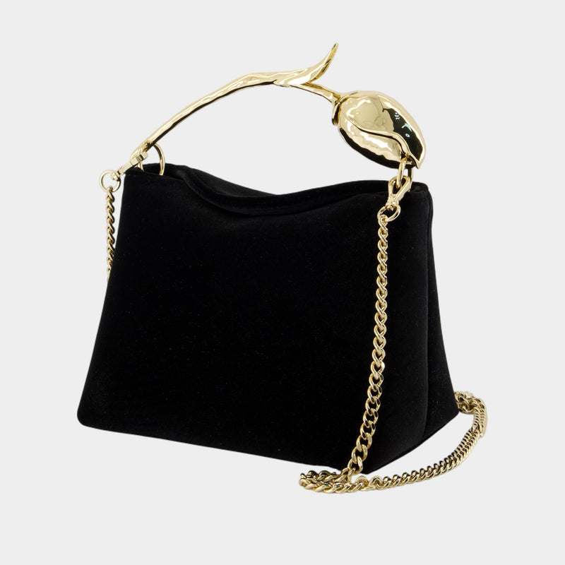 Mini Bloom Handbag - ERDEM - Leather - Black