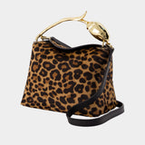Mini Bloom Handbag - ERDEM - Leather - Leopard print