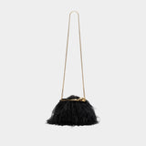 Mini Bloom Bag - ERDEM - Leather - Black
