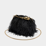 Mini Bloom Bag - ERDEM - Leather - Black
